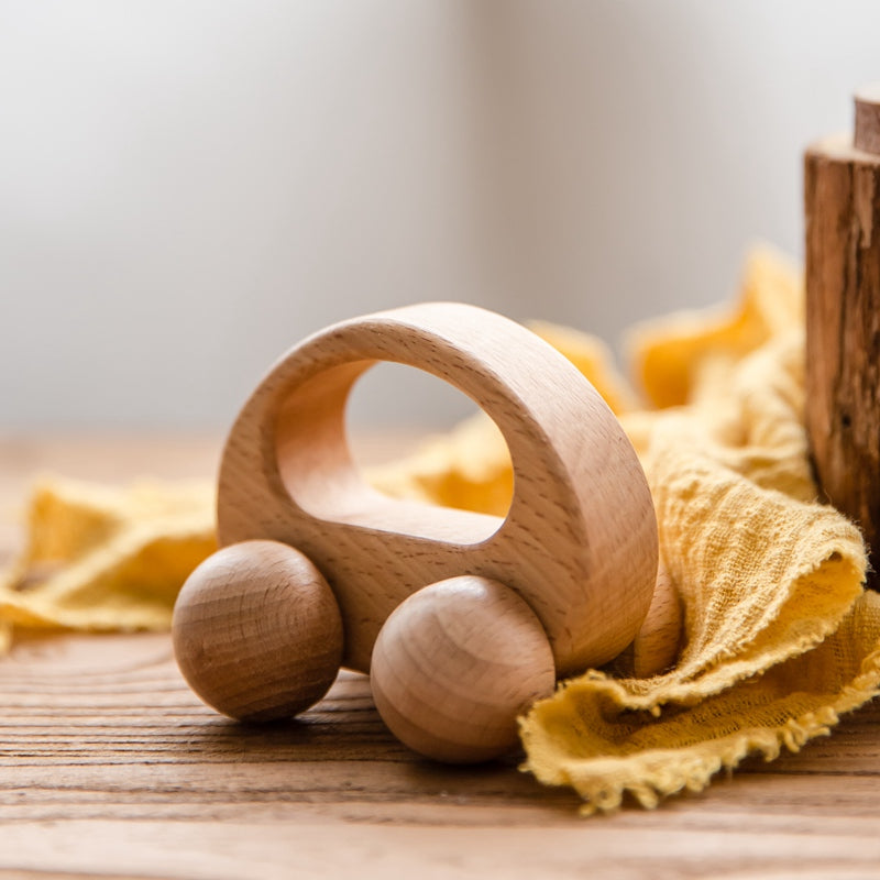 Voiture en bois écologique en forme de bébé chien, jouets de puzzle animaux de dessin animé pour nourrissons, blocs éducatifs d'apprentissage pour enfants, bricolage.