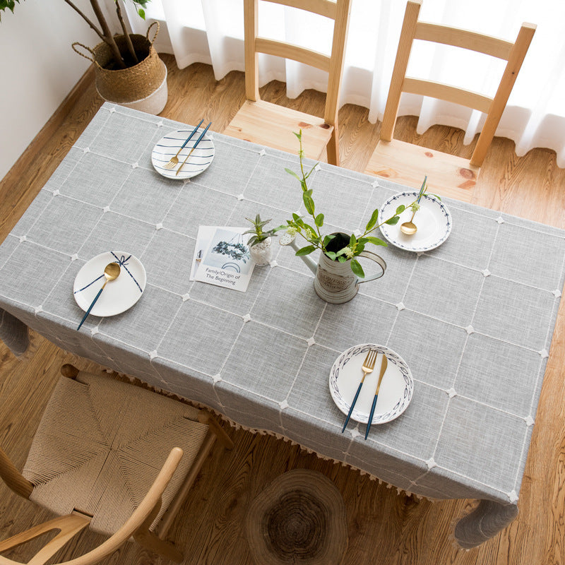 Rectangular Tassel Coffee Table Dining  Hotel Tablecloth
