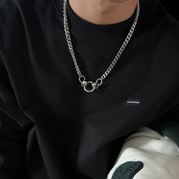 Hip Hop Necklace Cuban Ring Pendant