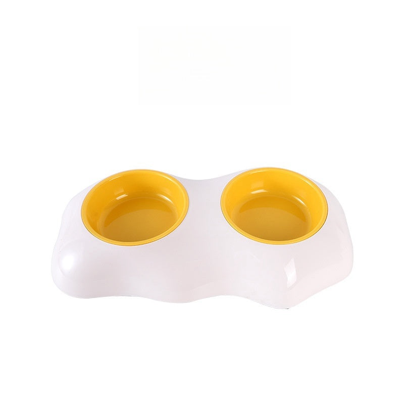 Gamelles doubles pour chiens Gamelles d'eau et de nourriture pour animaux de compagnie empêchant le renversement Gamelles pour chiots Accessoires pour animaux de compagnie Produit pour animaux de compagnie