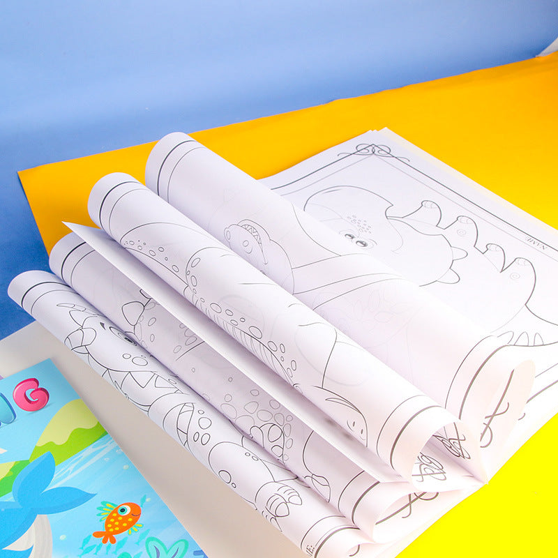 A4 Large Size Notebook Space Children Coloring