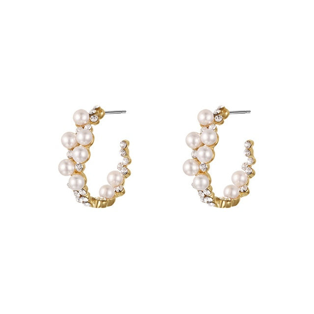 Personalized wild earrings pearl earrings