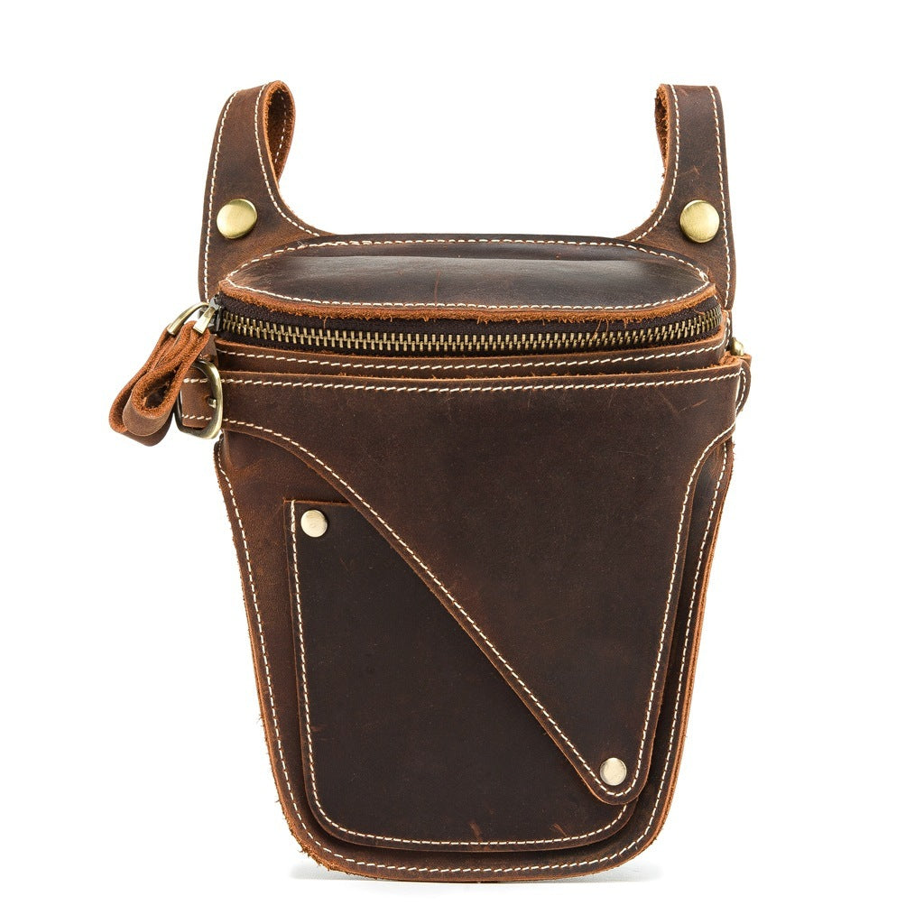 Sports Outdoor Leisure Leather Waist Bag