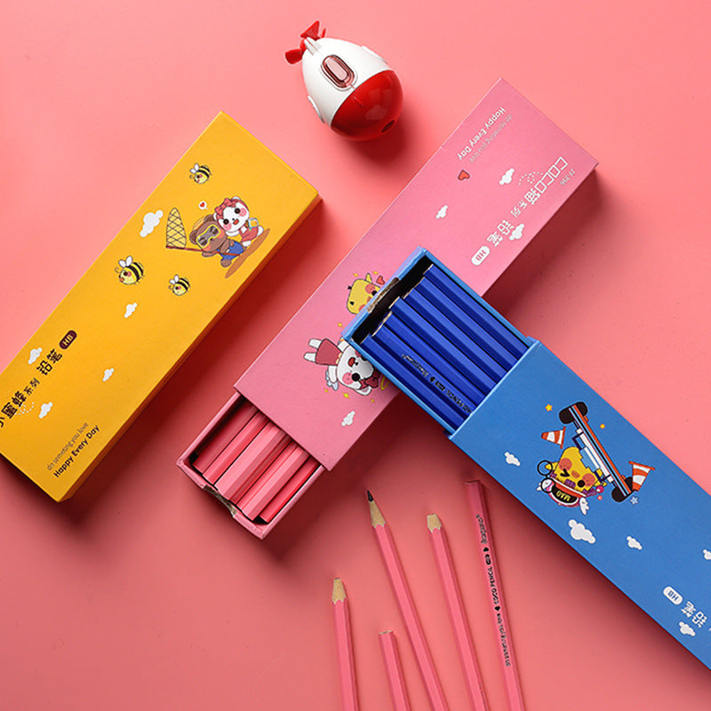 Colored Wooden Hexagonal Rod Constantly Lead HB Pencils