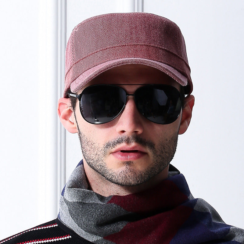 Men's cotton baseball cap for autumn and winter