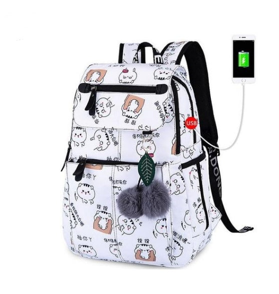 Fashion Printed Backpack For Girl