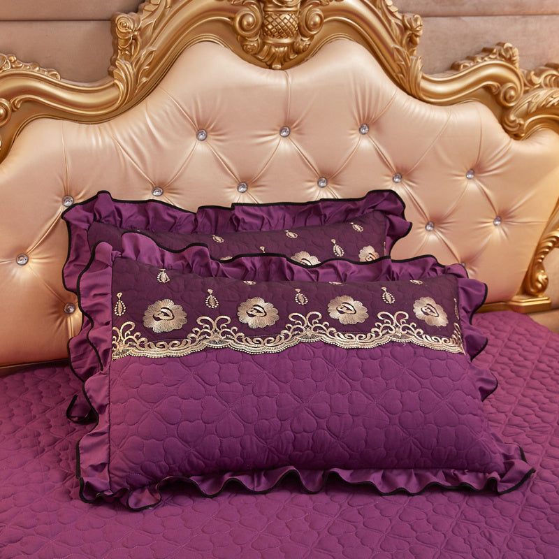 Lace Quilted Thickened Single Pillowcase