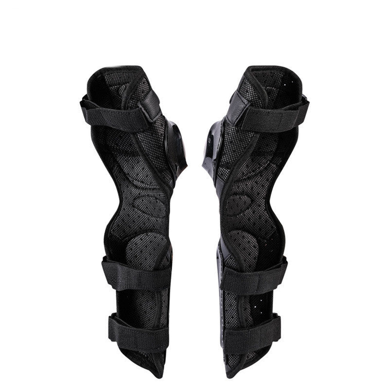 Équipement de protection genoux et coudes en acier inoxydable pour motos de tout-terrain