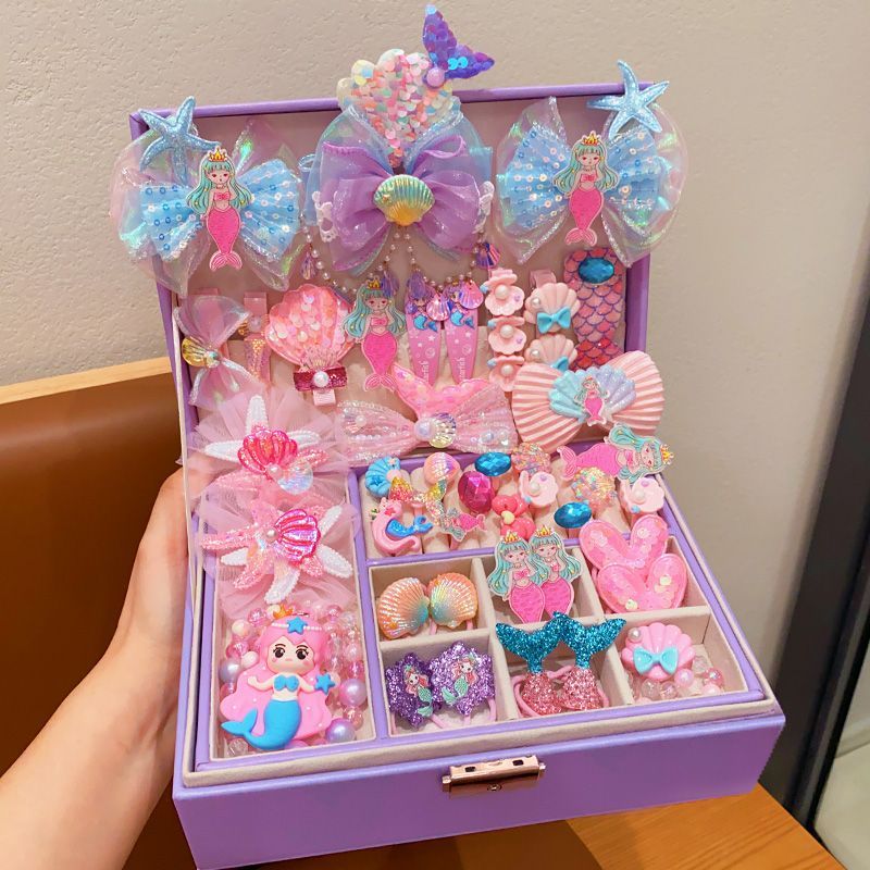 Children's Hair Accessory Set Cartoon Hair Clips Hair Ties Exquisite Hairpins