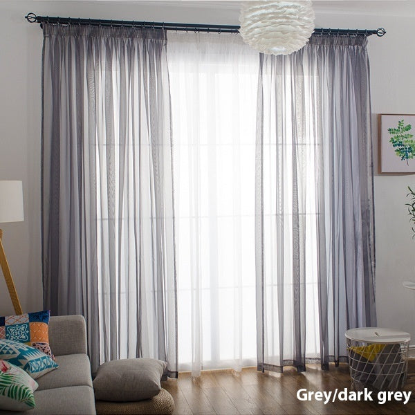 Wide Terylene Curtain Window Screen Fabric Solid Color