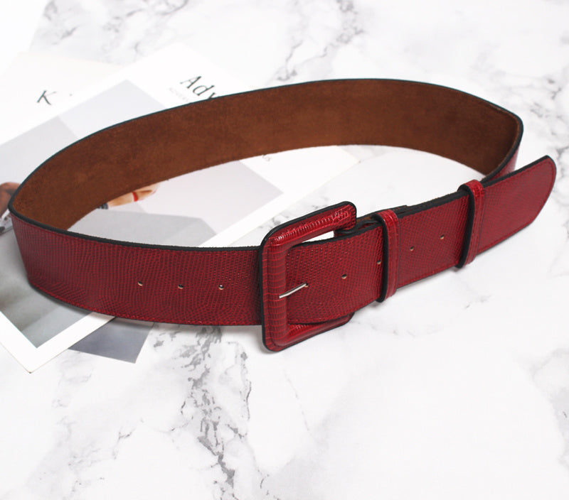 Ceinture large simple pour femme, décontractée et polyvalente, décorative
