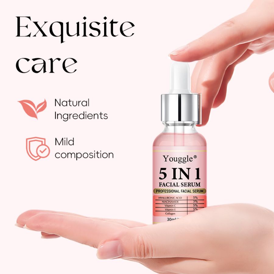 OEM ODM Private Label 5-in-1 Face Serum Complete Skin Transformation Solution