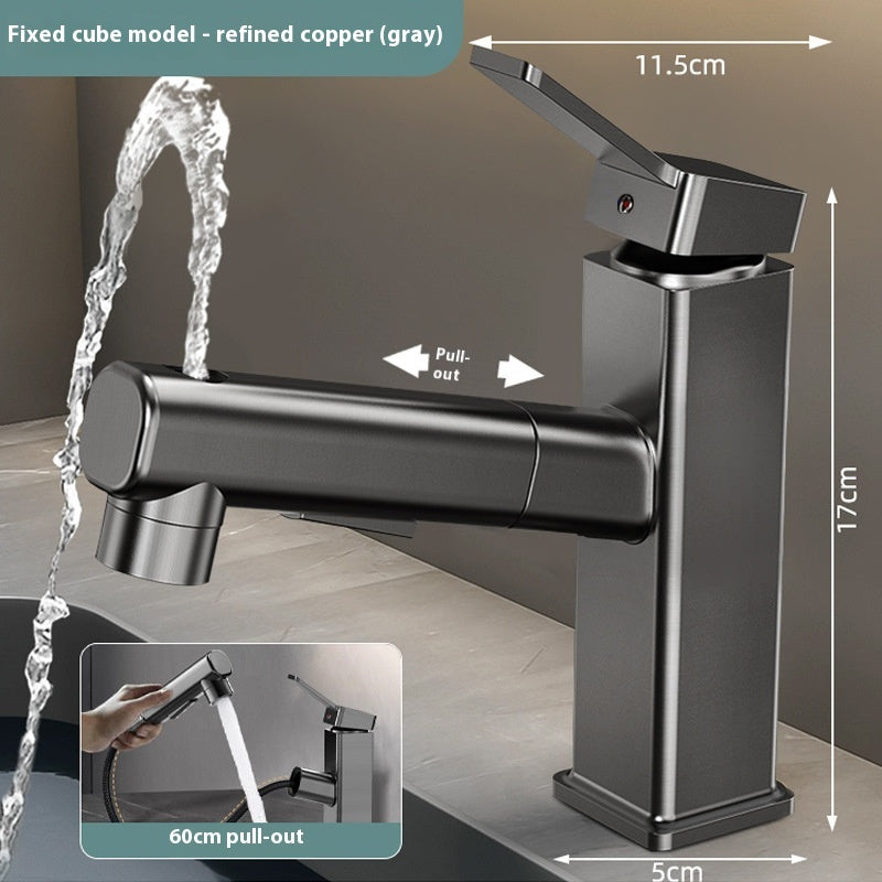 Pull-out Faucet Bathroom Wash Face Hand