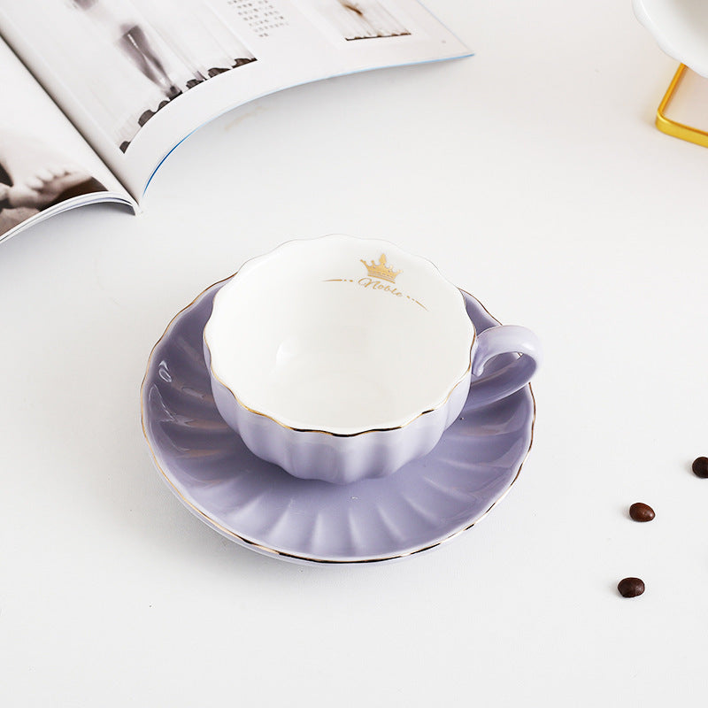 Pumpkin Ceramic Coffee  Black Tea Cup Set