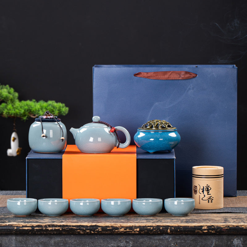 Home Fashion Simple Ceramic Tea Set Accompanying Gift