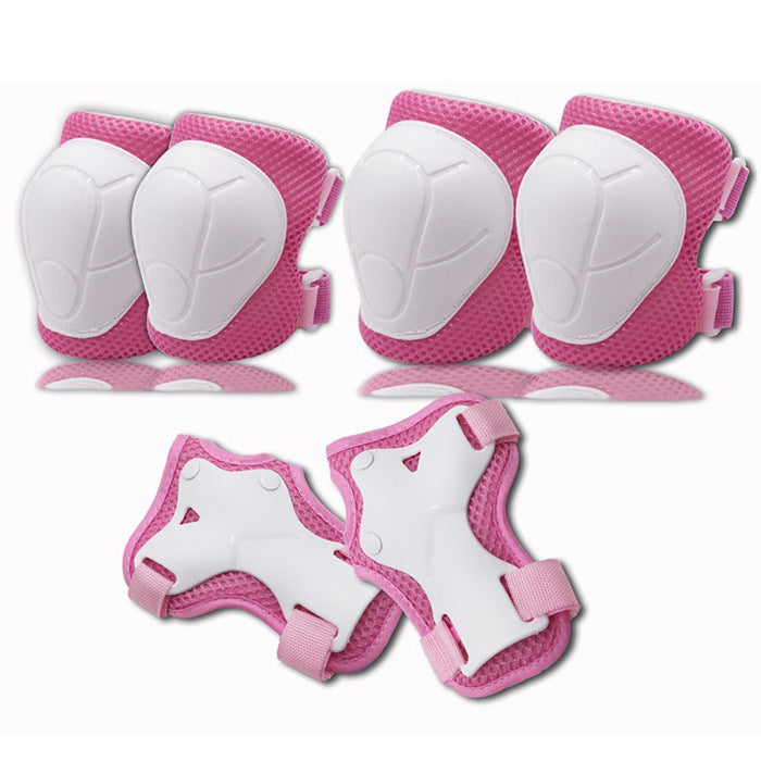 Six-piece Set Of Bicycle And Skateboard Protective Gear For Adults And Children
