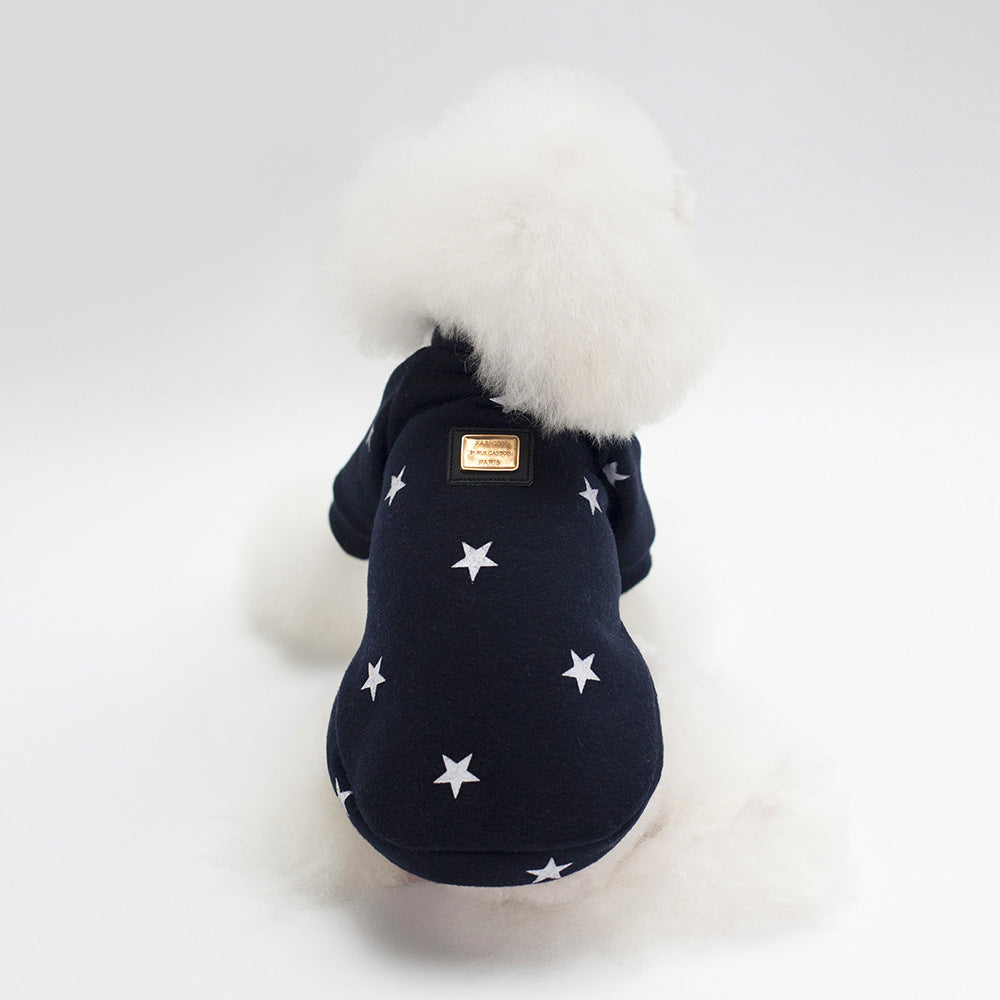 Pet Dog Fashion Pentagram Print Sweatshirt