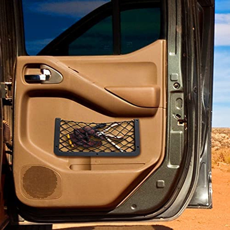 Plastic Frame Car Trunk  Side Storage Mesh Bag