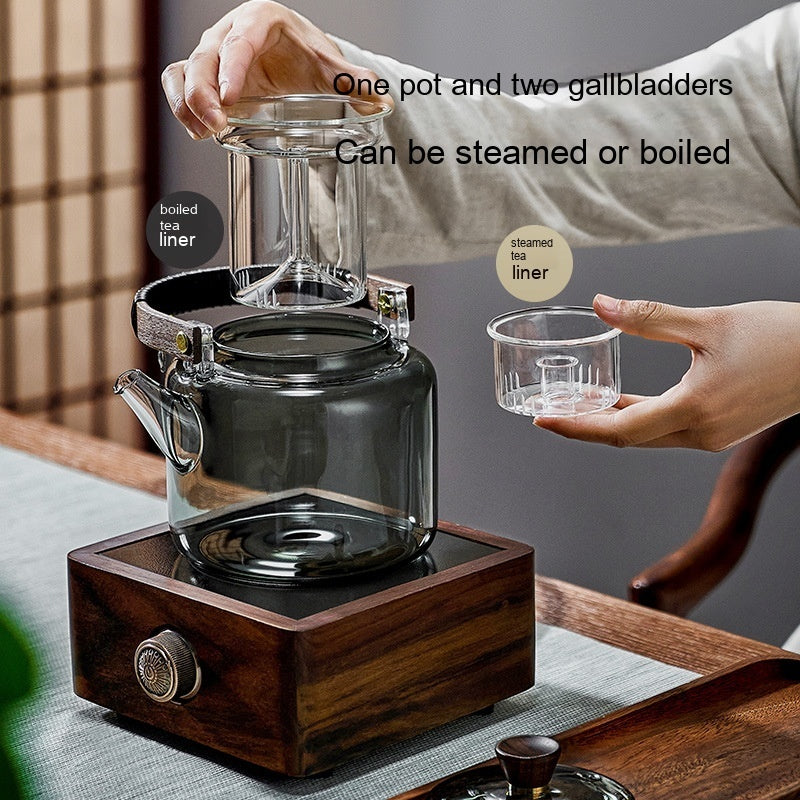 Glass Teapot Tea Making Household High Temperature Resistant Tea Set Suit