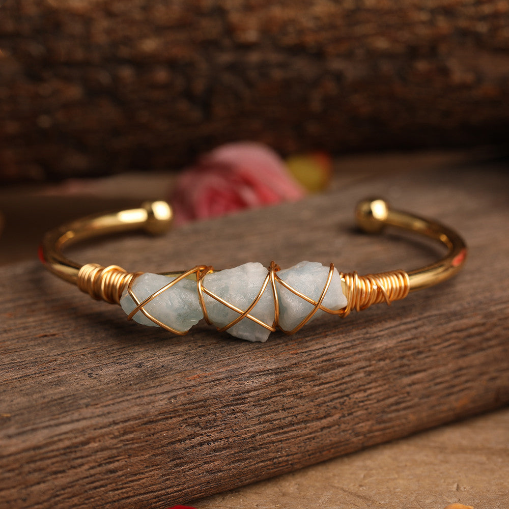 Ladies Stone Bead Amethyst Fashion Bracelet
