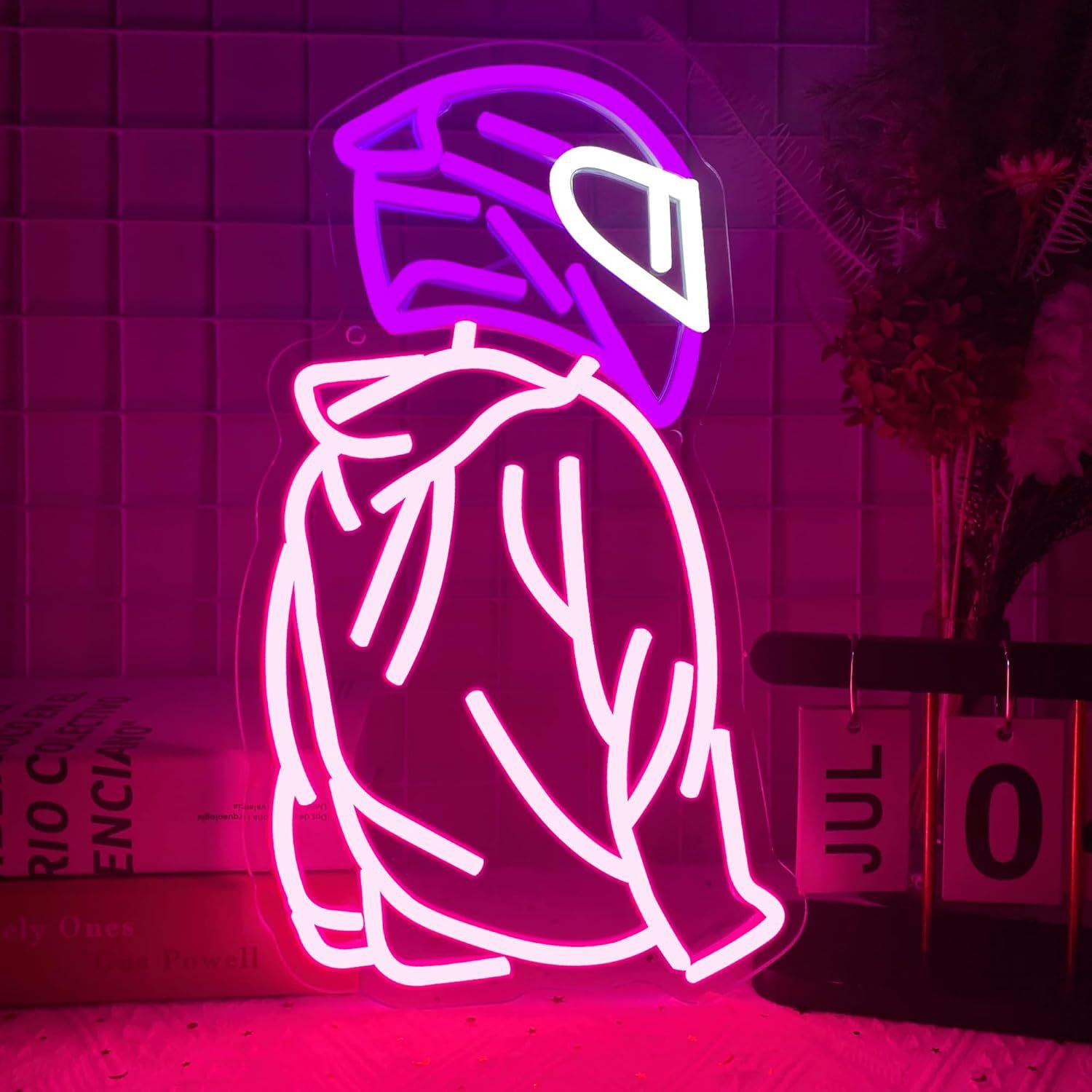 Motorcycle Rider Modeling Atmosphere Decorative Lights