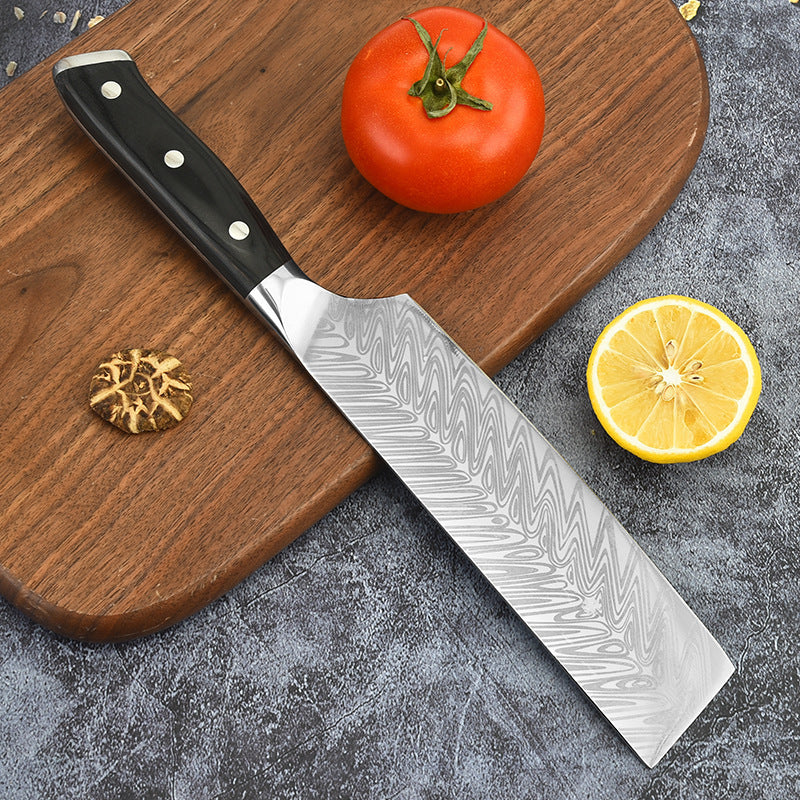 Hand Forged Color Wood Handle Kitchen Knife