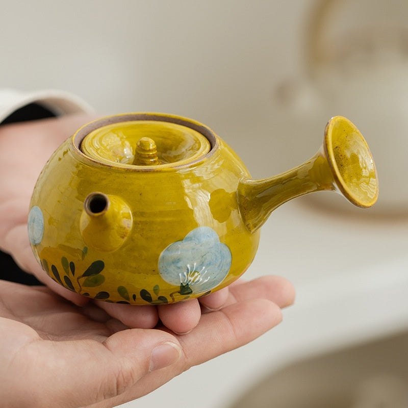 Camellia Tea Set Simple Home Teapot Tea Cup Gaiwan Complex