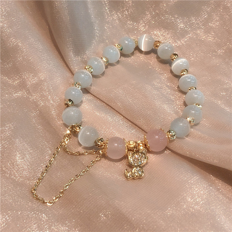 Fashion Opal Powder Crystal Bracelet