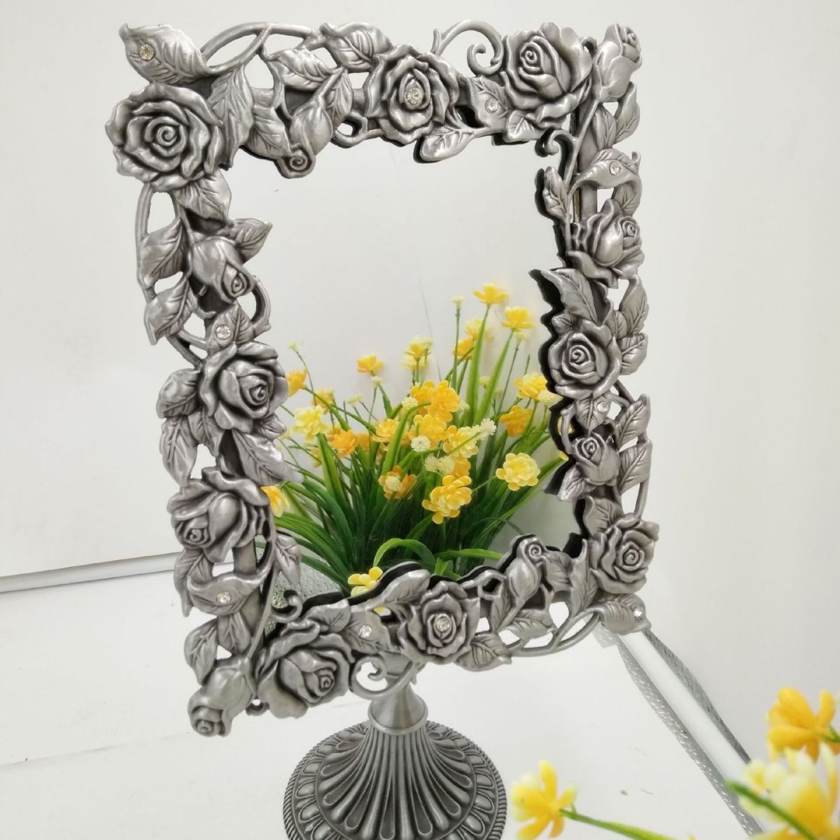 Festive Wine Red Makeup Mirror