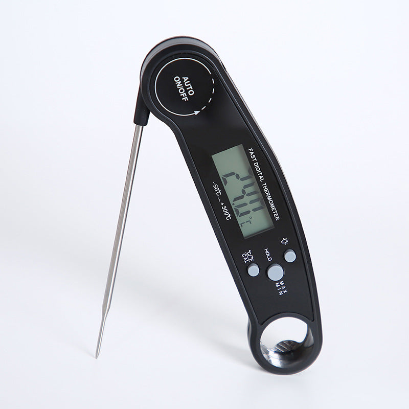 Folding Food Barbecue Meat Thermometer LED Display