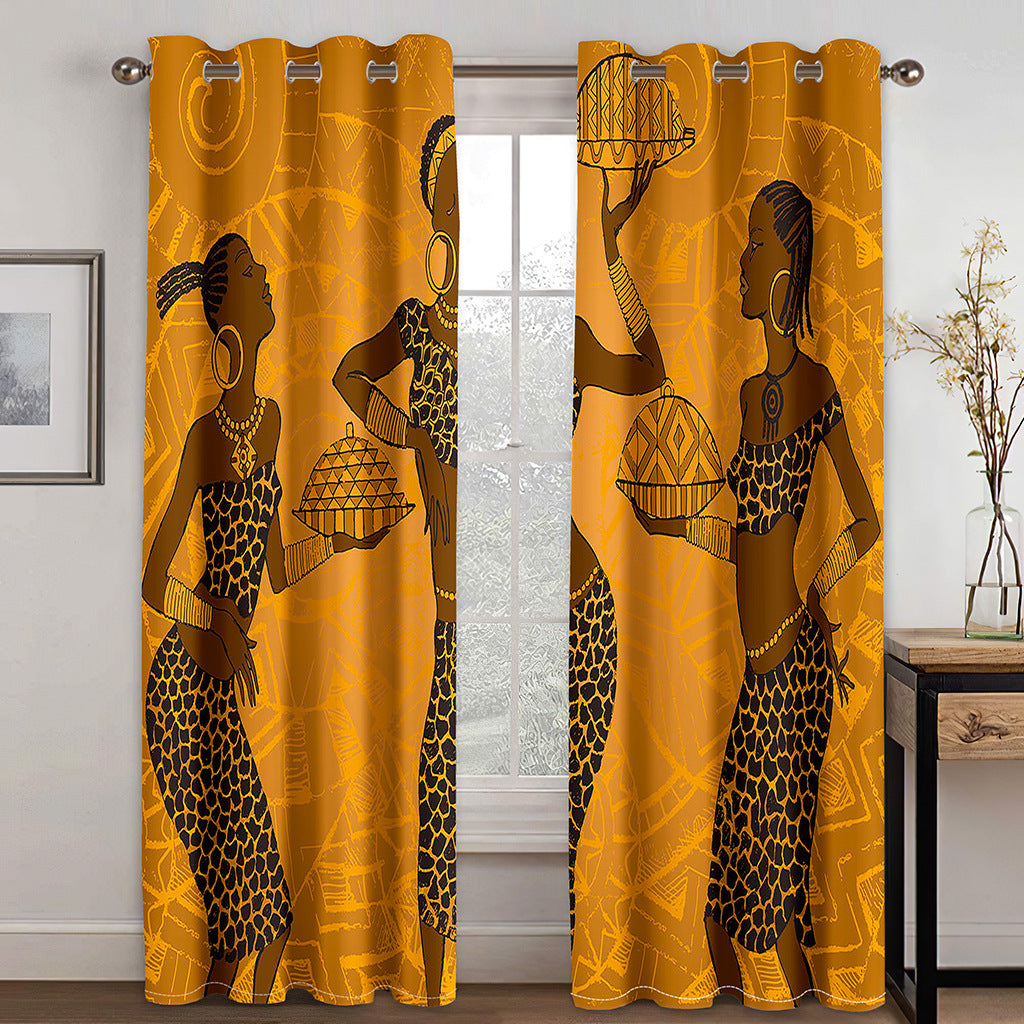 Digital Printing Curtain Bedroom Balcony Decoration