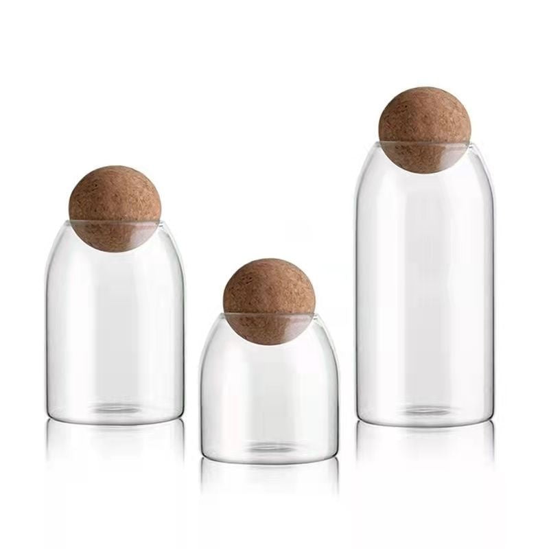 Ball Cork Glass Jar Tea Seal