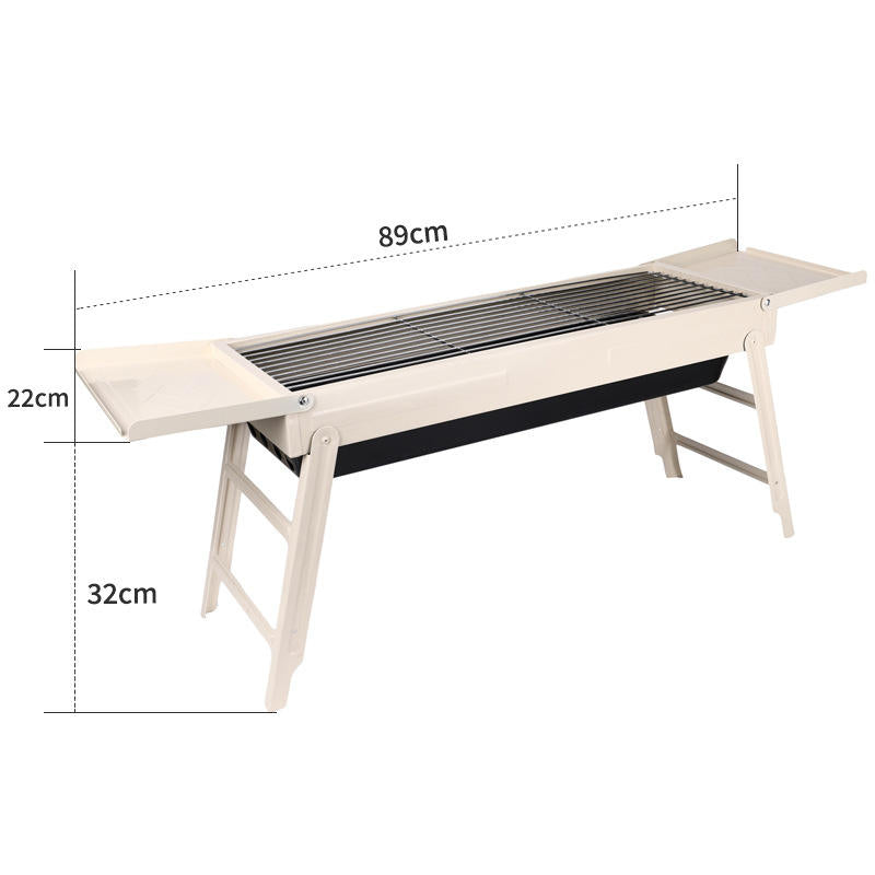 Outdoor Portable Folding Barbecue Grill Household Charcoal Barbecue Rack