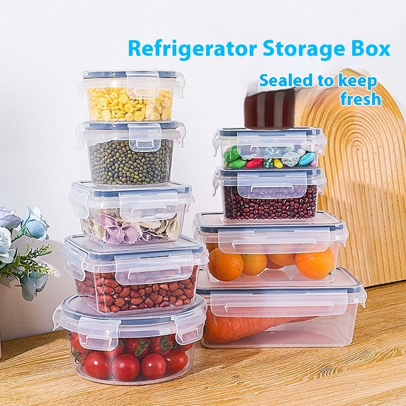 24-piece Lunch Box Transparent Sealed Refrigerator Food Storage Snack Nuts Moisture-proof