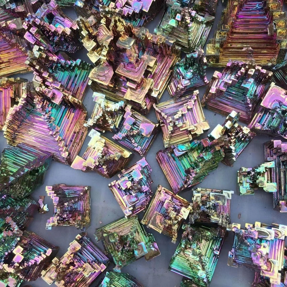 Natural Bismuth Ore Raw Stone Bismuth Crystal Mineral