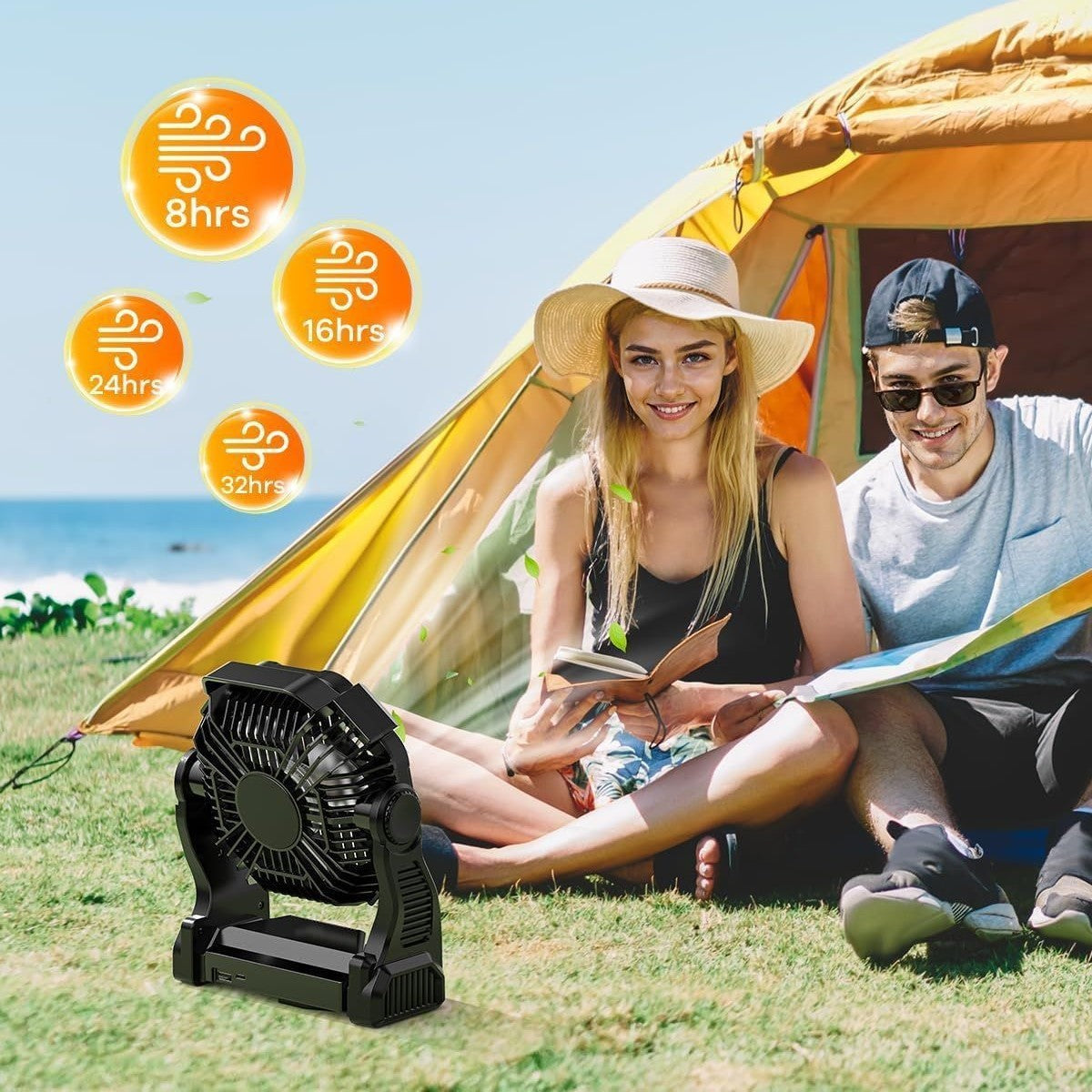 Outdoor Camping Portable Rechargeable Fan