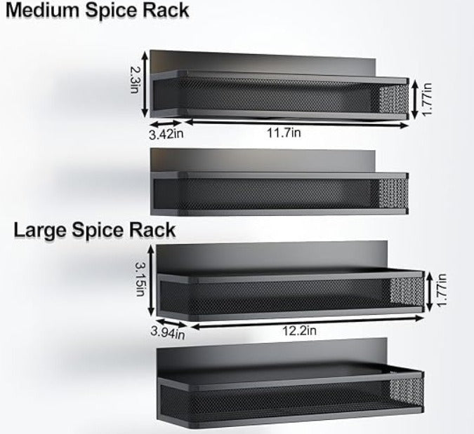 Mesh Refrigerator Shelf Kitchen Punch-free Soy Sauce Seasoning Rack