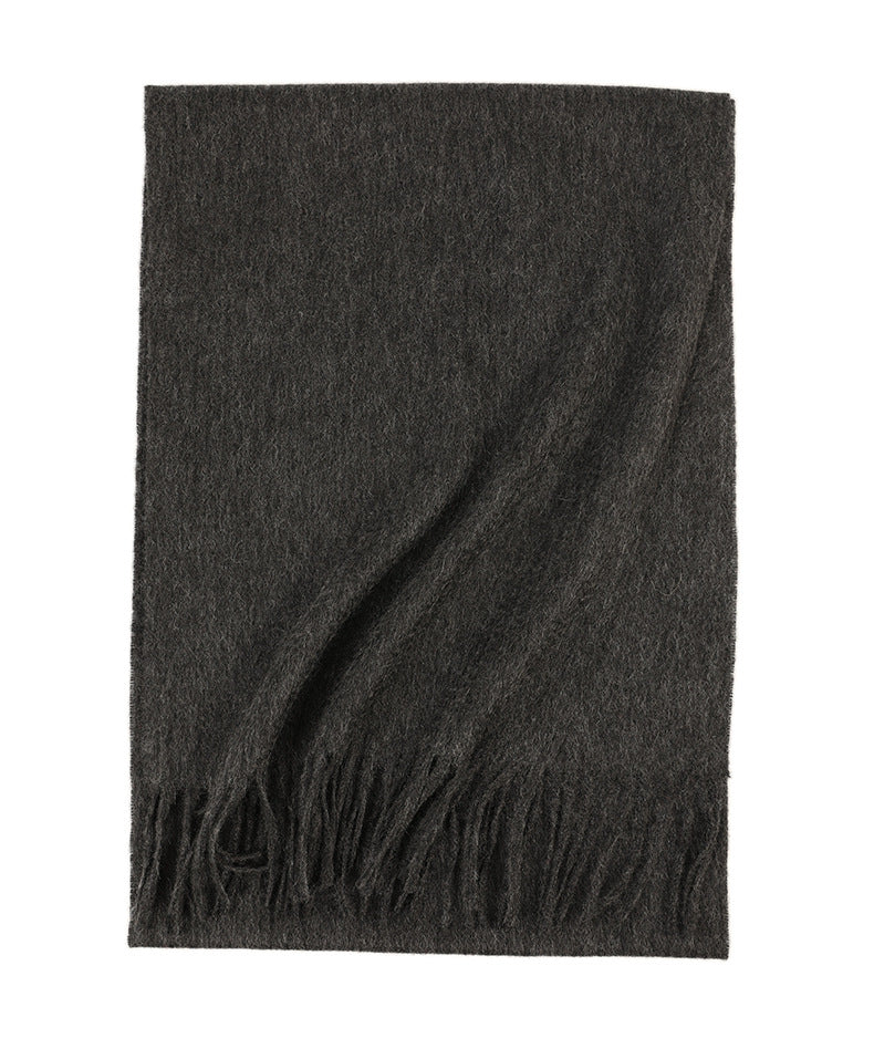 Water Ripple Pure Color Cashmere Warm Scarf