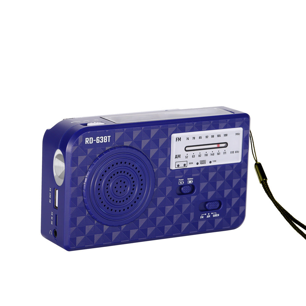 Hand-cranked Radio Solar Multifunctional Mobile Phone Charging