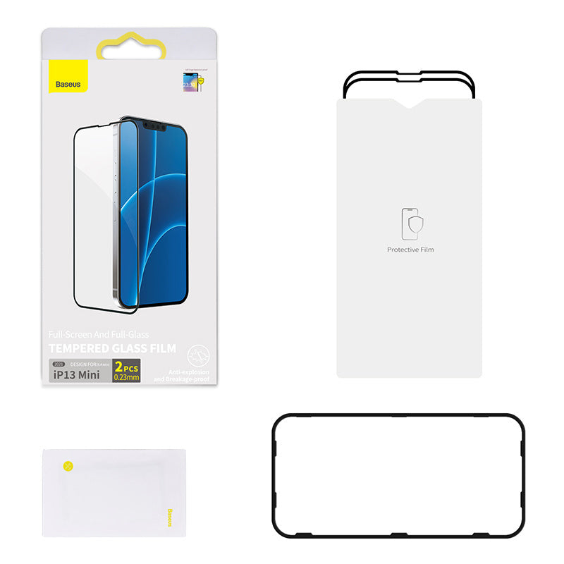 0.23mm Non-broken Edge Full Screen Curved Tempered Film For IP 5.4 Inch Model