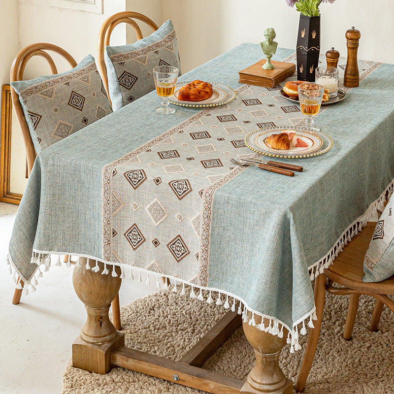 Cotton And Linen New Chinese Tea Table Cloth Cover Cloth Table Cloth Feeling Fabric