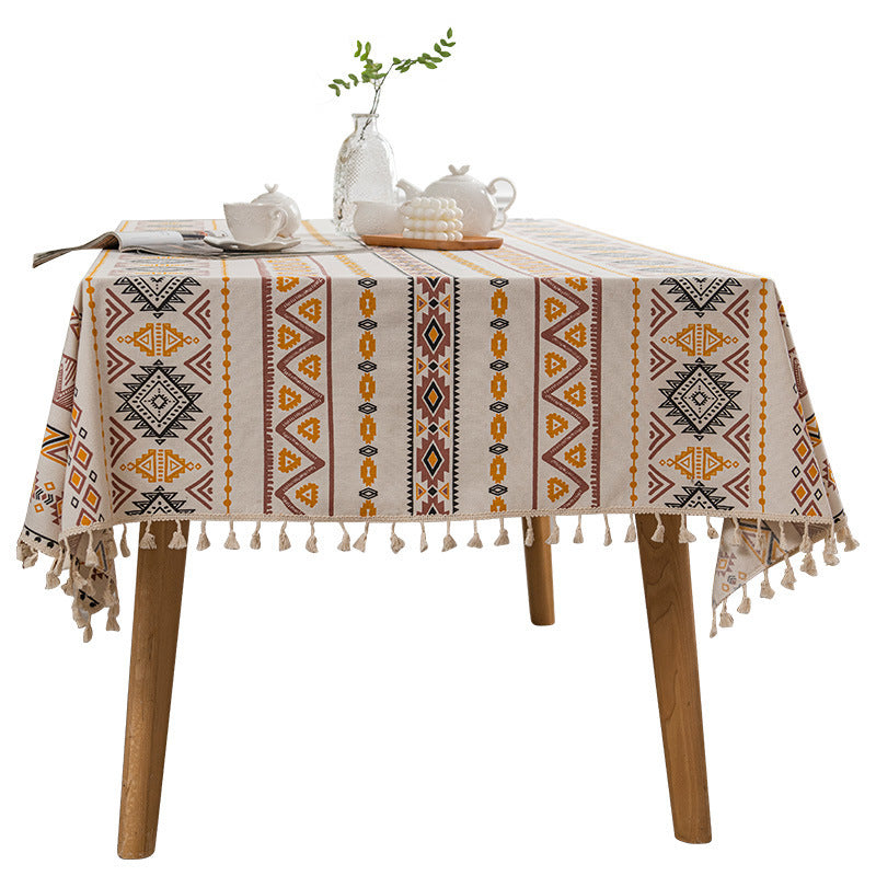 Tablecloth Cotton And Linen Waterproof Oil-proof Disposable
