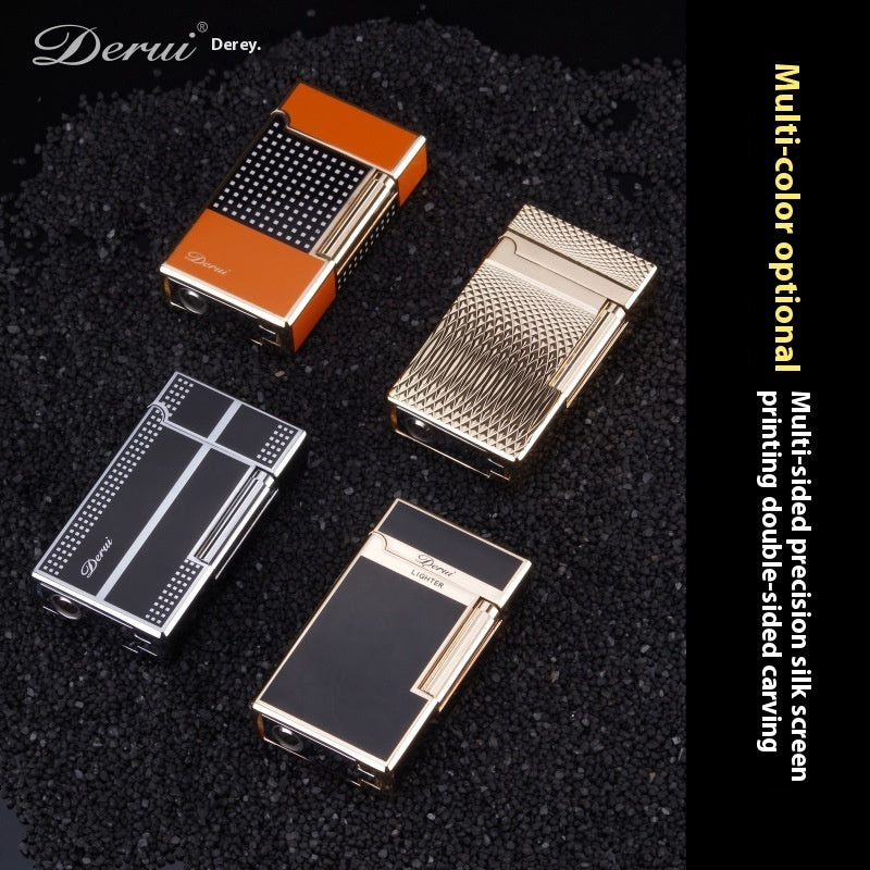New Langsheng Metal Grinding Wheel Flint Direct Punch Portable Cigar Lighter