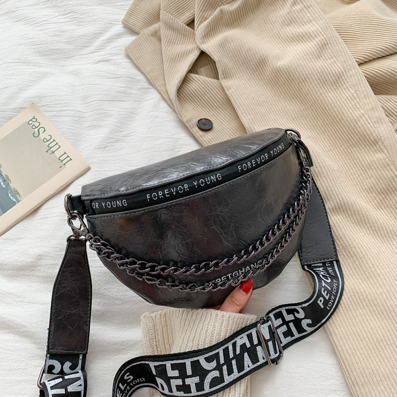 High Sense Small Bag New Fashion Style Chain Chest Bag