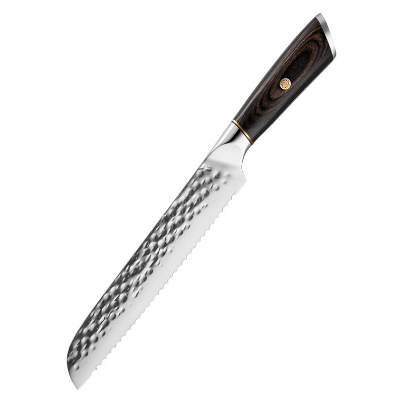 Hammer Pattern Forging Kitchen Knife Household 6-piece