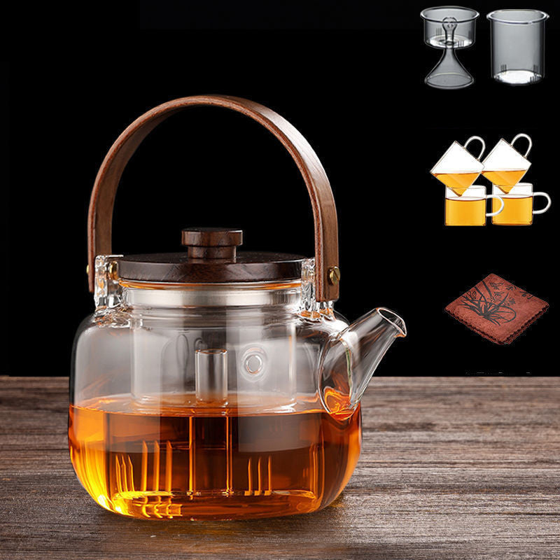 Electric Ceramic Stove Tea Maker Teapot Set Thickened Glass Household