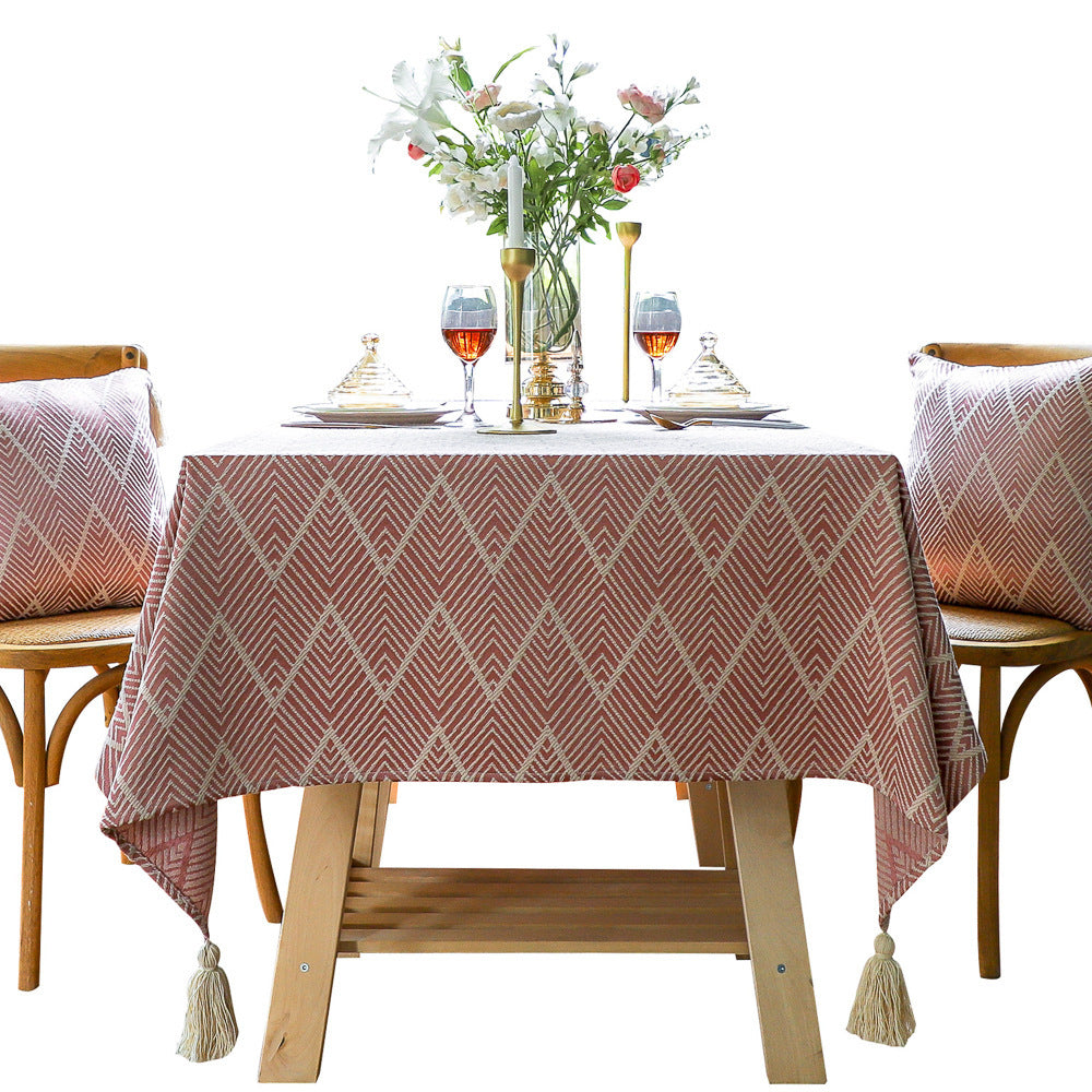 American Style Light Luxury Rectangular Tablecloth