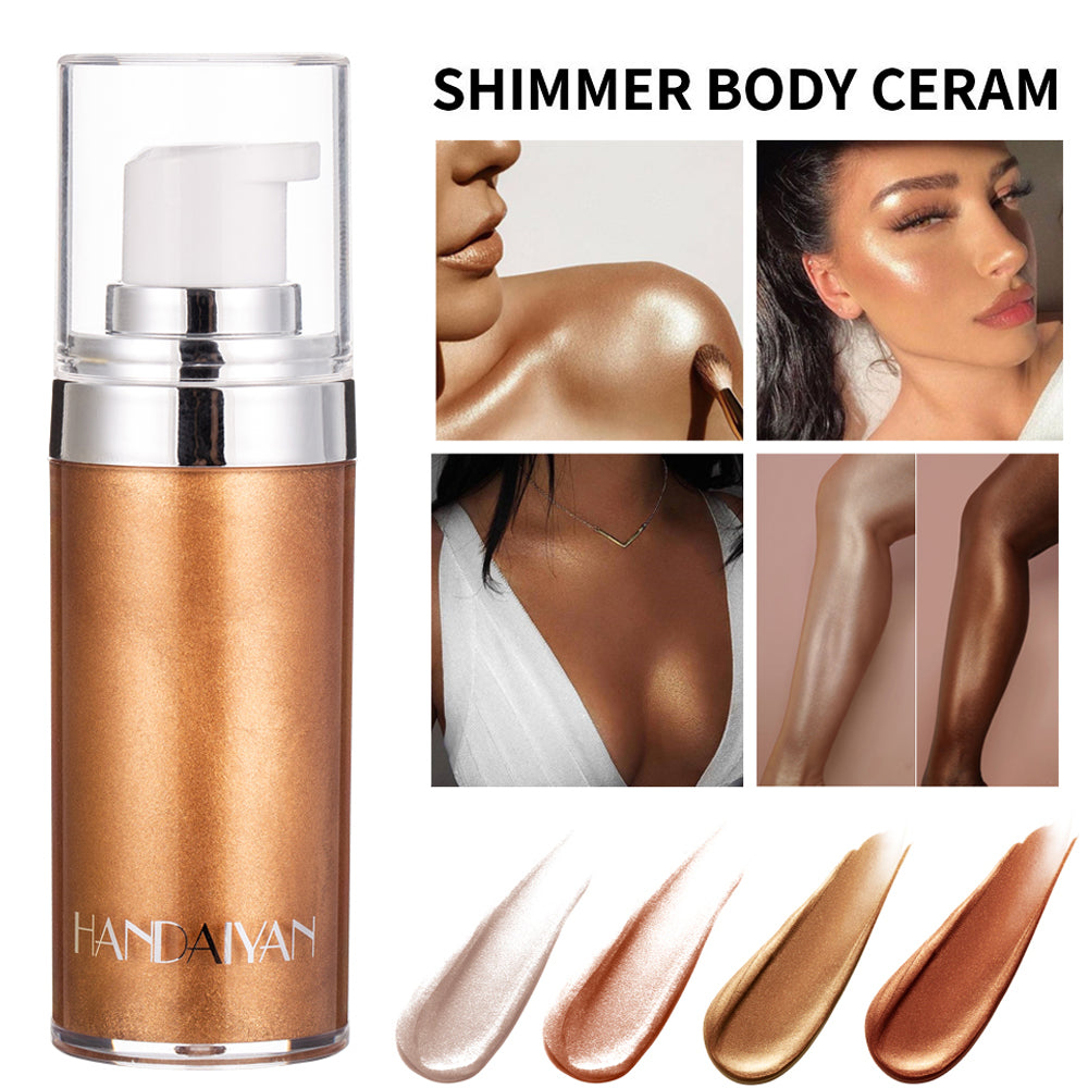 Maquillage Illuminateur Liquide Visage Jambes Correcteur Pailleté Liquide Bronzant Cosmétiques Éclat du Visage
