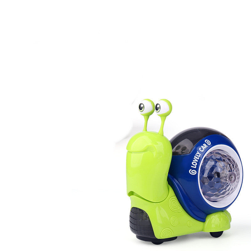 Electric Universal Swing Nodding Small Snail Music Projection Light Toys