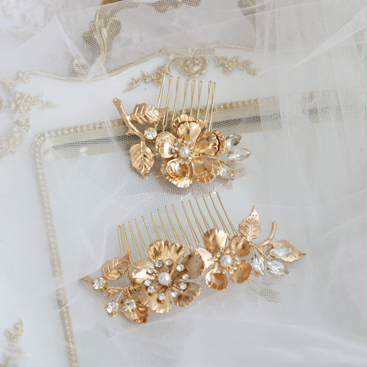 Women's Vintage Flower Rhinestone Hair Accessories